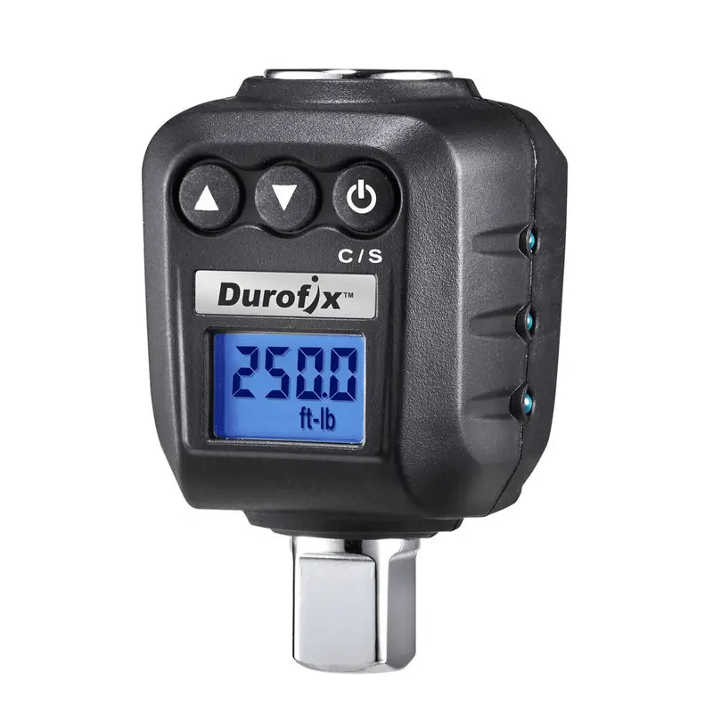 Durofix RM604-4A 1/2″ Digital Torque Adapter (25–250 ft-lbs) with Backlit Display & 720° Angle Mode