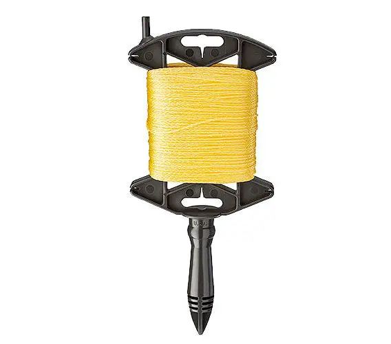 EMPIRE 39-500Y High-Visibility Yellow Braided Chalk Line – 500-Foot Reel