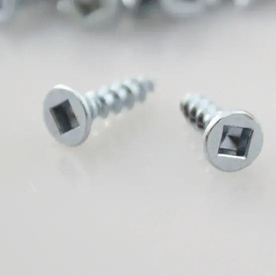 Eurofit 06058FH2 #6 × 5/8″ Flat Head Screw – Square Recess, Type 17, 1000 per Box