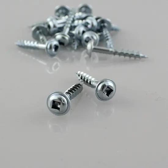 Eurofit 080118RWH #8 × 1-1/8″ Round Washer Head Screw – Square Recess, Type 17, 1000 per Box
