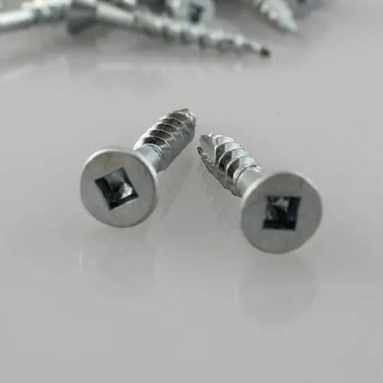 Eurofit 0801FH #8 × 1″ Flat Head Screw – Square Recess, Type 17, 1000 per Box