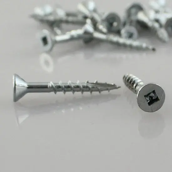 Eurofit #8 x 2-1/2-Inch Flat Head Square Drive Screws – Type 17, 500 per Box