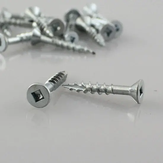 Eurofit #8 x 2″ Flat Head Square Drive Screw, Type 17, 500 per Box