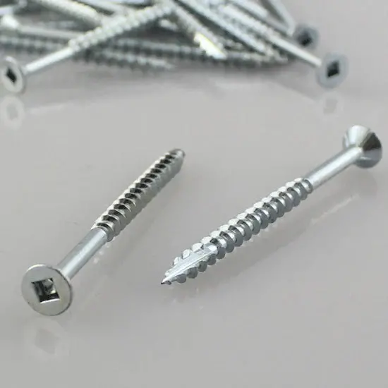 Eurofit #8 × 3″ Flat Head Square Drive Screws – 500 per Box (0803FH)