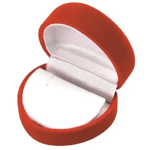 Flocked Heart Earring Display Box