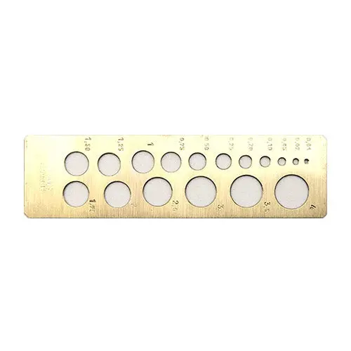 French-Style Rectangular Diamond Measuring Gauge