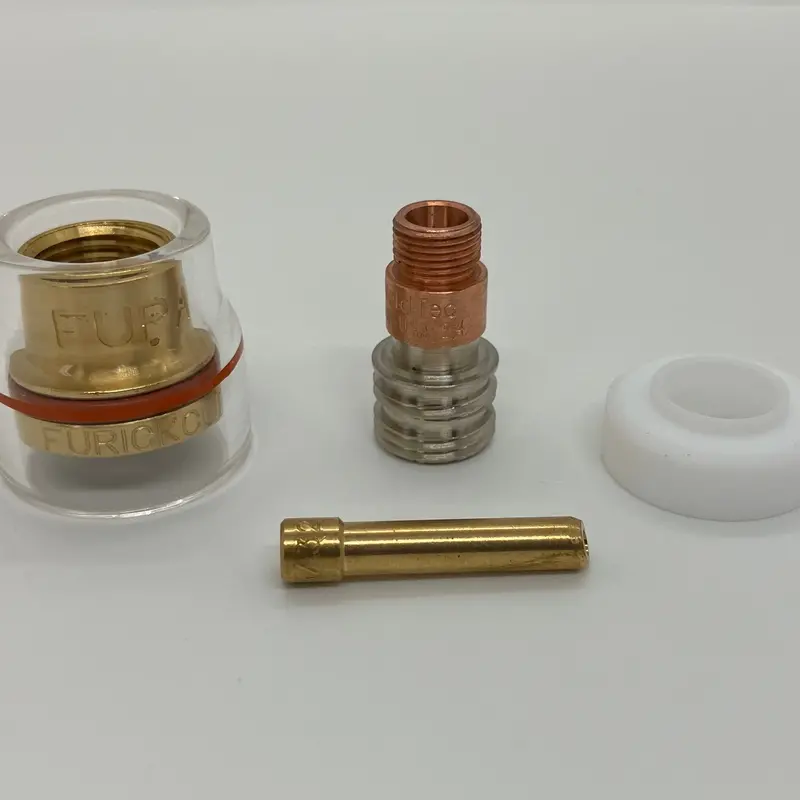 FUPA13 Thread-On Pyrex Cup Kit for 17, 18 & 26 Series TIG Torches (FUPA1317KIT)