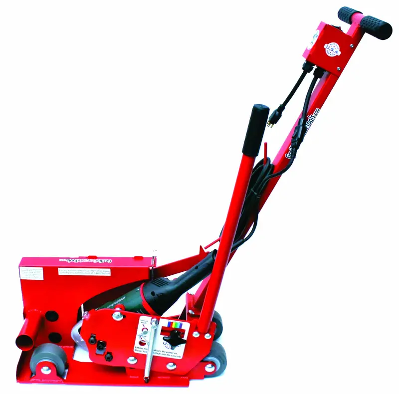 Gorilla GCT 10-Inch Dustless Electric Joint Saw for Concrete Control Joints