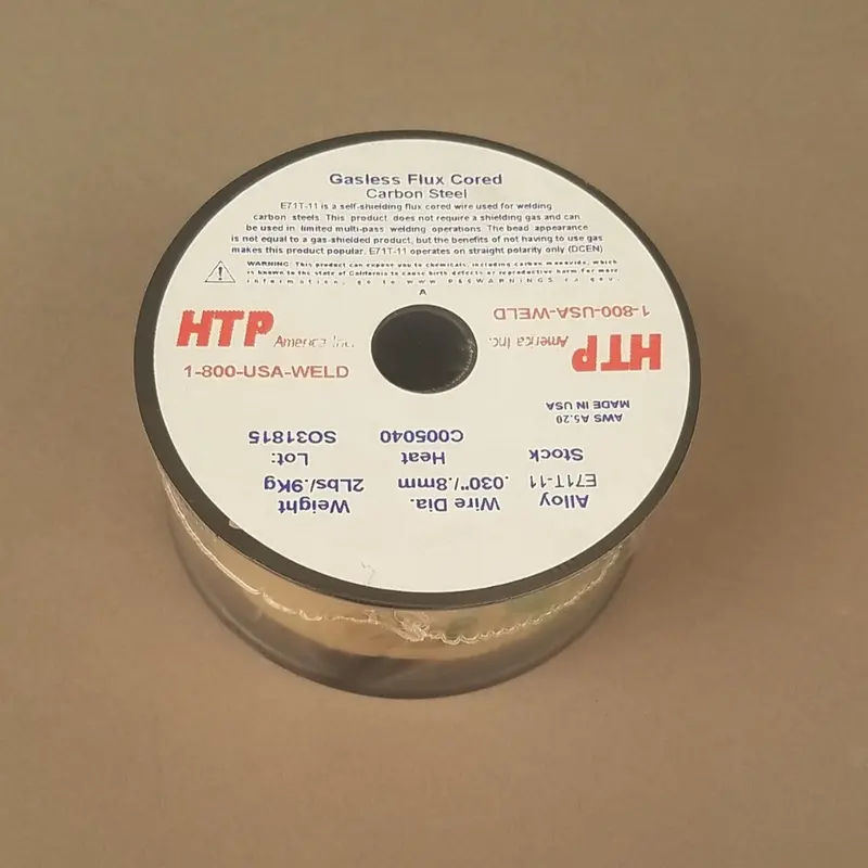 HTP America E71T-11 Compact Flux-Cored MIG Wire – 2 lb, 4″ Spool
