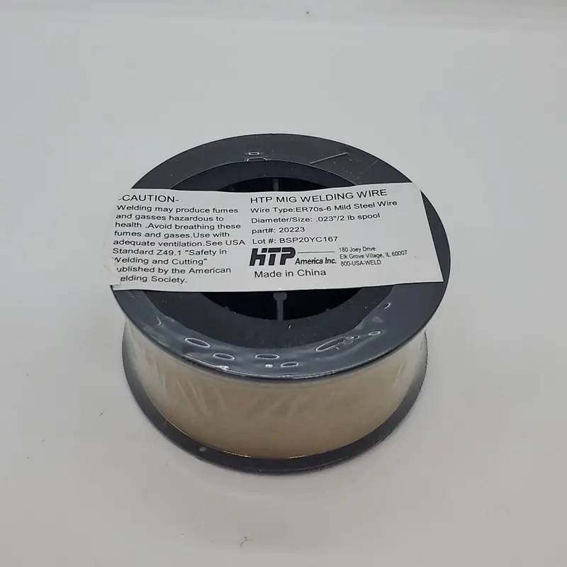 HTP America ER70S-6 Mild Steel MIG Wire – 2 lb (4″ Spool), 8-Pack