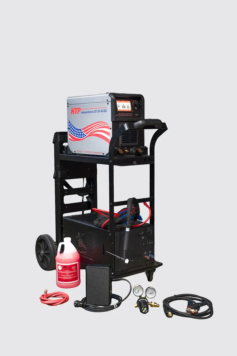 HTP® Independence 251 Single-Voltage AC/DC Smart Water-Cooled TIG Welder Package