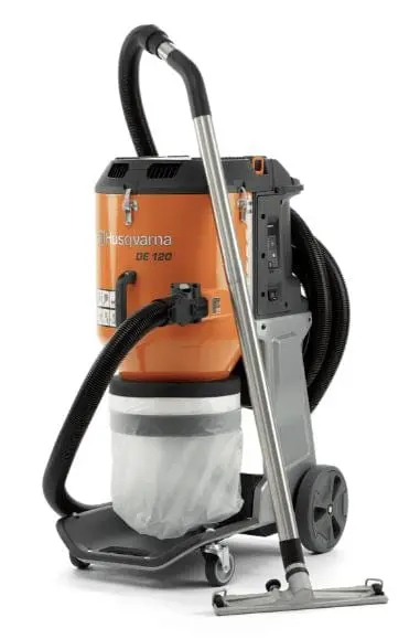 Husqvarna DE120 HEPA Dust Extraction Vacuum – 120V Commercial Grade