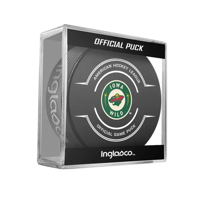 Iowa Wild 90th Anniversary Official Ice Puck