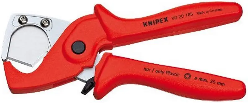 Knipex 90 20 185 PlastiCut® Hose & Conduit Cutter – Precision Plastic Cutting Tool