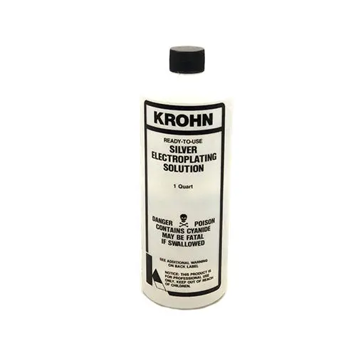 Krohn Silver Electroplating Solution for Bright Finishes