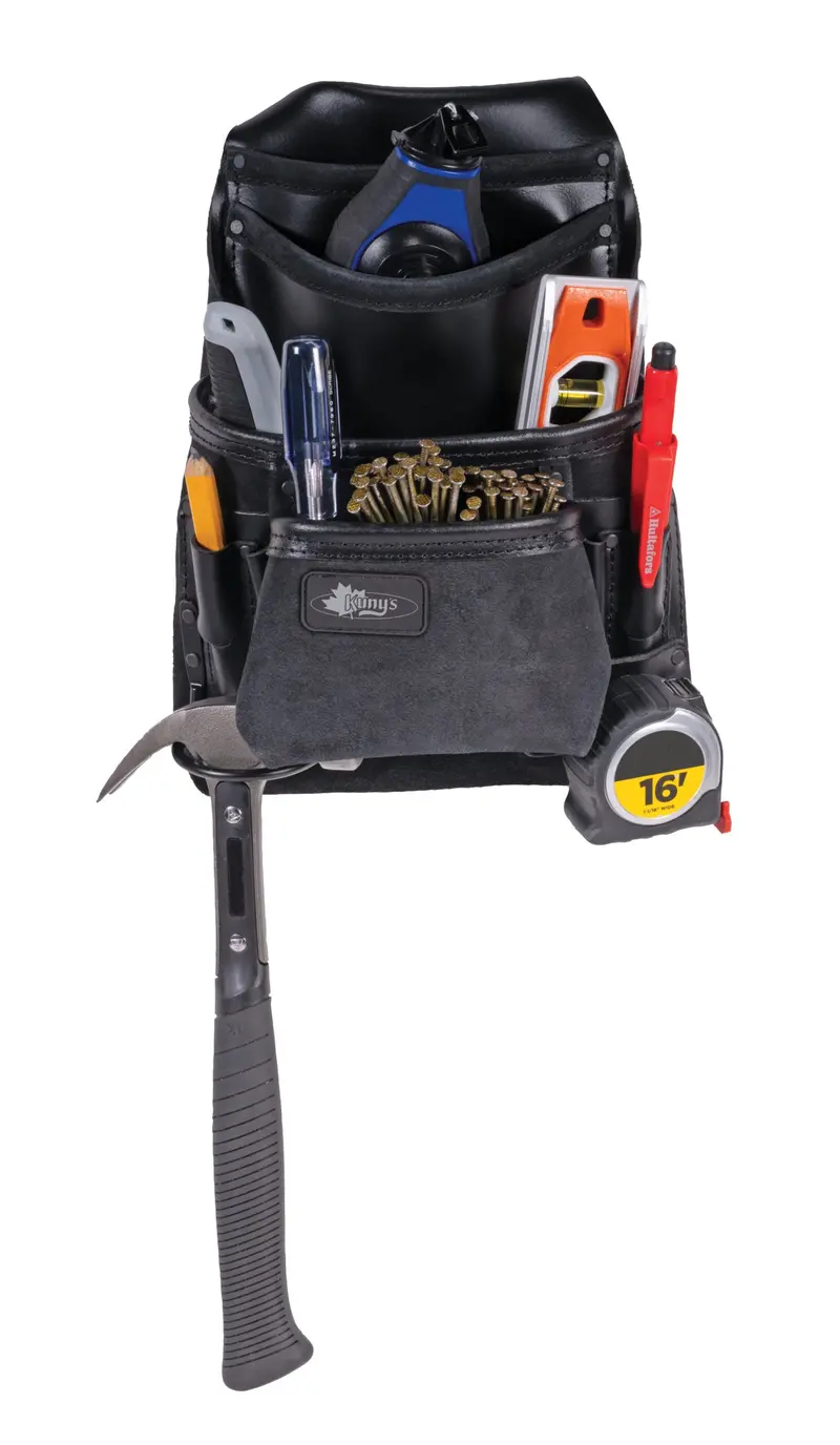 Kunys Phantom Heavy-Duty Leather Nail & Tool Bag