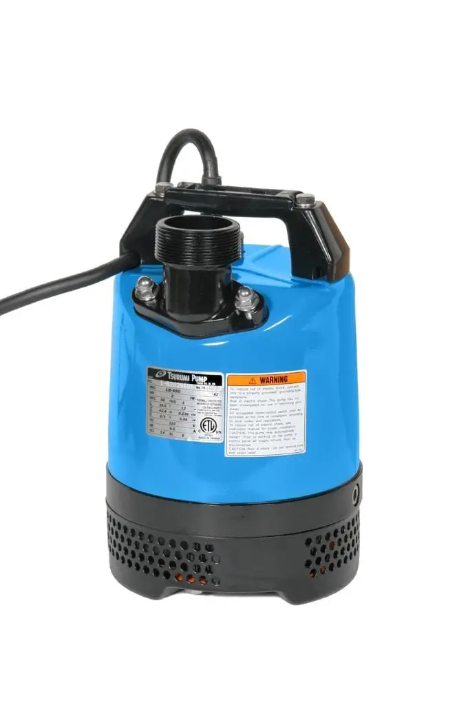 LB480 Tsurumi Submersible Dewatering Pump – 480 GPH Entry-Level Model