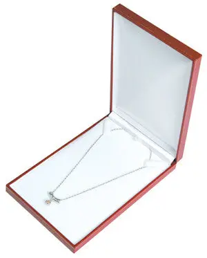 Leatherette Dual-Purpose Earring & Pendant Box