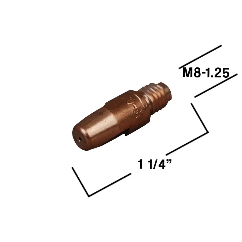 M8 CRZR Contact Tips – 10-Pack for HTP 26 & 36 Series MIG Guns