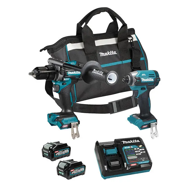 Makita DK0176G207 XGT 40V Brushless 2-Piece Combo Kit with 2.5Ah and 4.0Ah Batteries