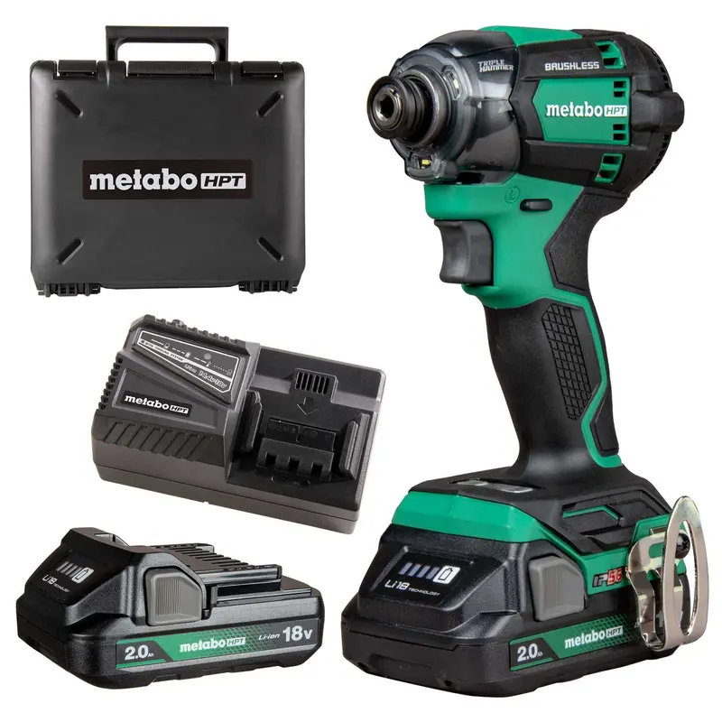 Metabo HPT WH18DCM 18V MultiVolt Triple-Hammer Impact Driver Kit
