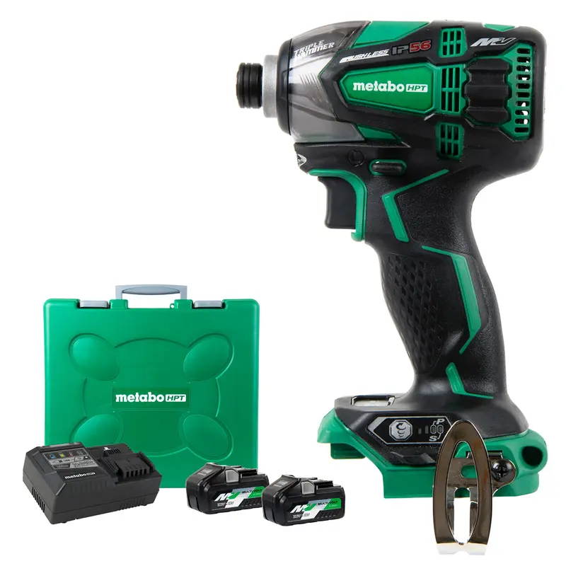 Metabo HPT WH36DB 36V MultiVolt Triple-Hammer Impact Driver – Kit with Dual 4.0Ah Batteries