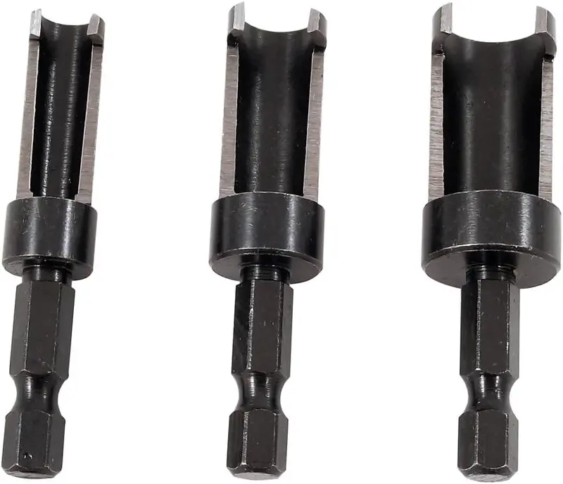 Milescraft Plug Cutter Set – 3-Piece Diameter Variety (1/4″, 3/8″, 1/2″)