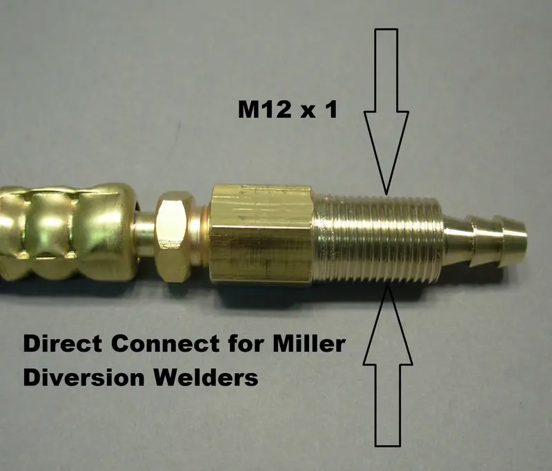 Miller Diversion TIG Torch Conversion Kit for CK/WP-Style Connections