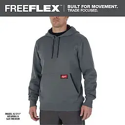 Milwaukee 351G-3X Midweight Gray Hoodie