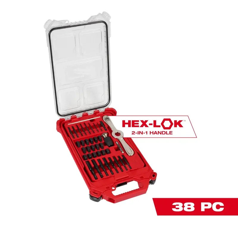 Milwaukee 38-Piece SAE Tap and Die Set in PACKOUT Case with Hex-LOK Handle