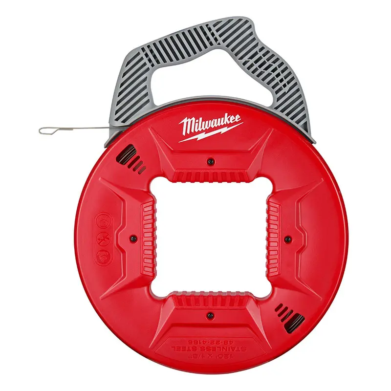 Milwaukee 48-22-4188 Stainless Steel Fish Tape – 240 ft × 1/8 in, High-Strength Pulling Cable