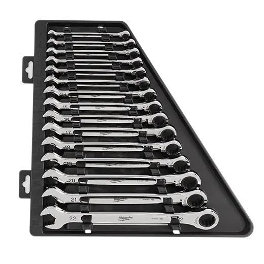 Milwaukee 48-22-9516 15-Piece Metric Ratcheting Combination Wrench Set