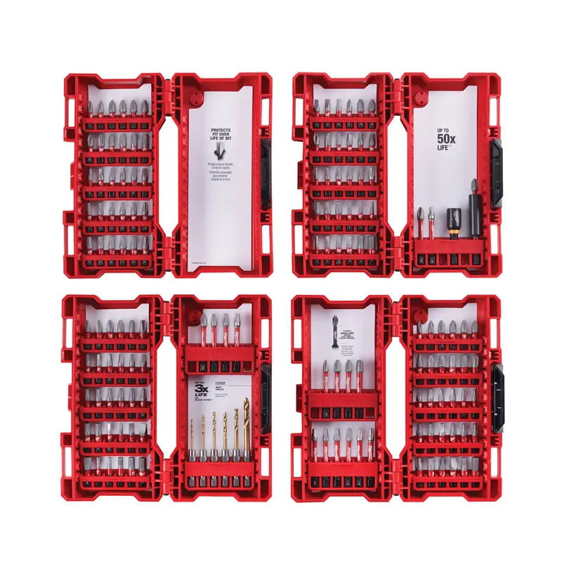 Milwaukee 48-32-4079 Red Helix Drill Bit & Shockwave Impact Duty Driver Bit Set – 145-Piece