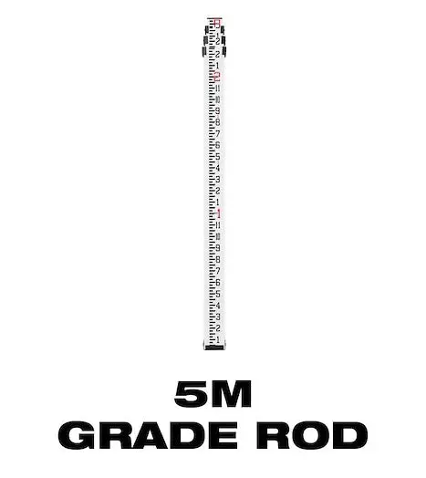 Milwaukee 48-35-3701 Grade Rod – 5-Meter Aluminum Leveling Staff for Surveying