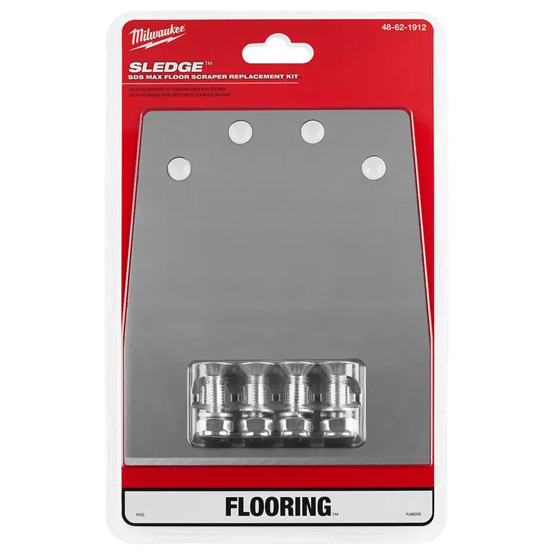 Milwaukee 48-62-1912 SDS MAX SLEDGE™ Floor Scraper Replacement Kit – Includes Blades & Mounting Hardware