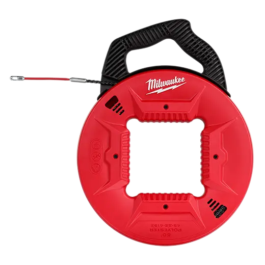 Milwaukee 50-Foot Polyester Fish Tape with Flexible Metal Leader – Model 48-22-4192