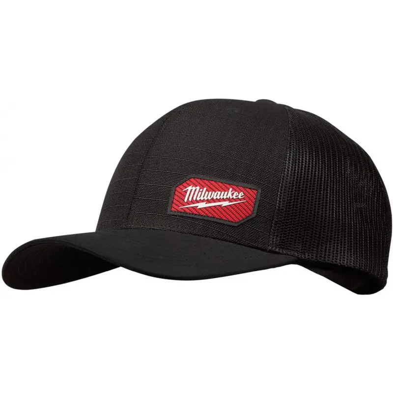 Milwaukee 505B Gridiron Snapback Trucker Hat – Black