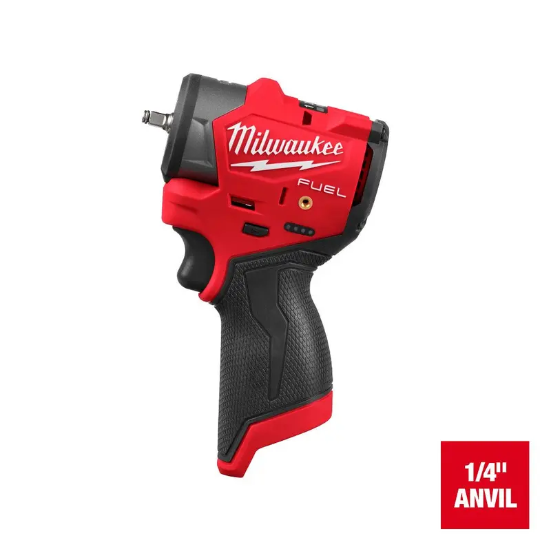 Milwaukee M12 FUEL 1/4″ Subcompact Impact Wrench with Friction Ring Anvil