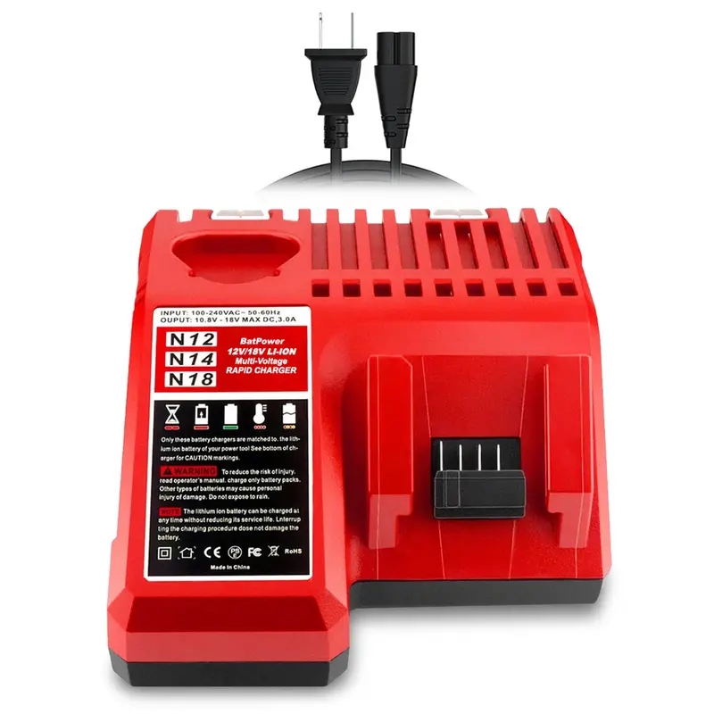 Milwaukee M12/M18 Multi-Voltage Rapid Charger 48-59-1812 – 12V & 18V XC Battery Charging Solution