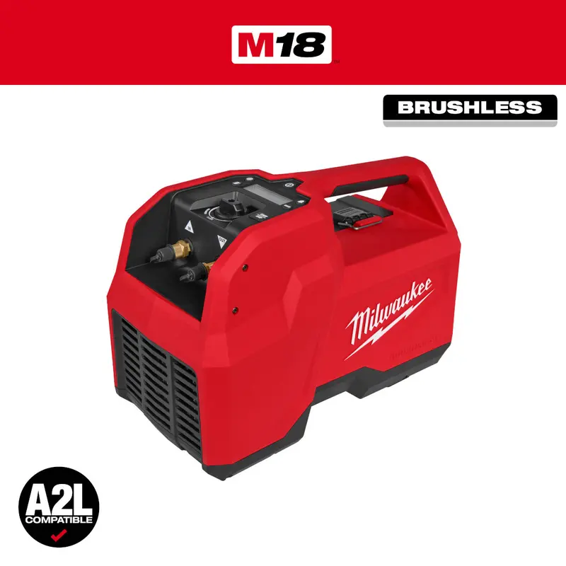 Milwaukee M18 Brushless Refrigerant Recovery Unit — Model 2938-21