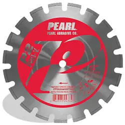 PEARL Abrasives P2 Pro-V Asphalt & Green Concrete Dry Cut Diamond Blade – 14″ x 0.125″ x 20mm Hub