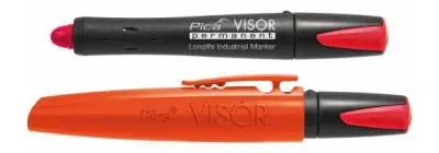Pica VISOR Permanent Marker – Red Ink (Model 990/40)