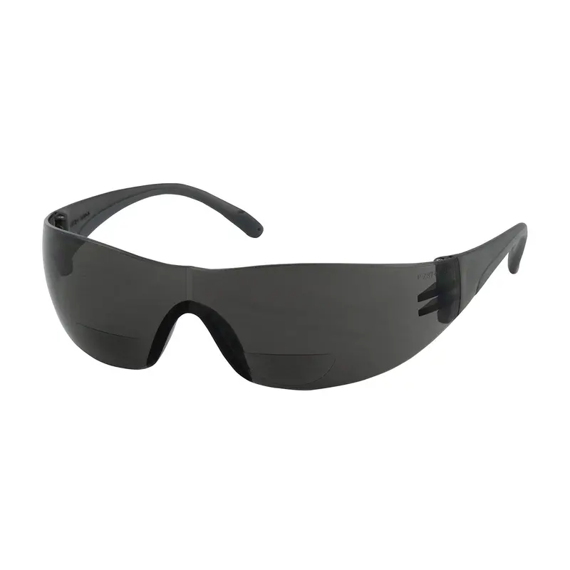 Pip Zenon Z12R +2.50 Diopter Bifocal Reading Eyewear — Anti-Scratch Gray Polycarbonate Lenses, Gray Temples (12-Pack) 1