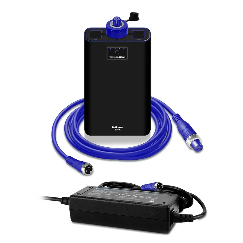 ProK Series 7.8–15Ah High-Capacity Battery for Banax Kaigen Electric Fishing Reels (7000–150 Models) + Smart Charger