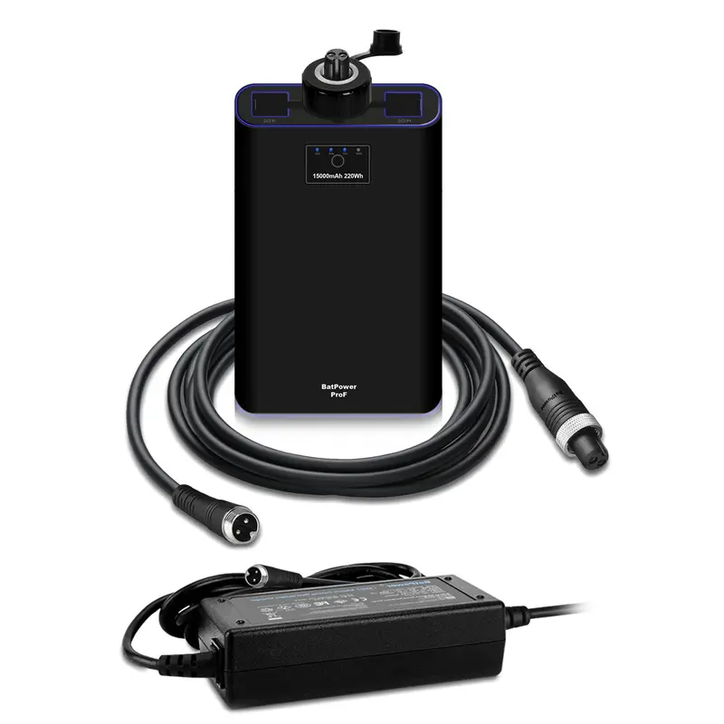 ProS Series 7.8–15Ah 6-Pin Shimano Power Assist Reel Battery with Dedicated USB-C Charging Adapter