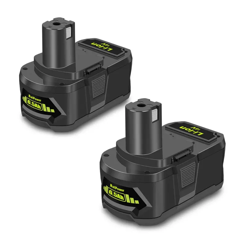 RB18L50 6.5Ah 18V High-Output Lithium Battery for Ryobi ONE+ – Replaces 5.0Ah, 4.0Ah, and 3.0Ah Units
