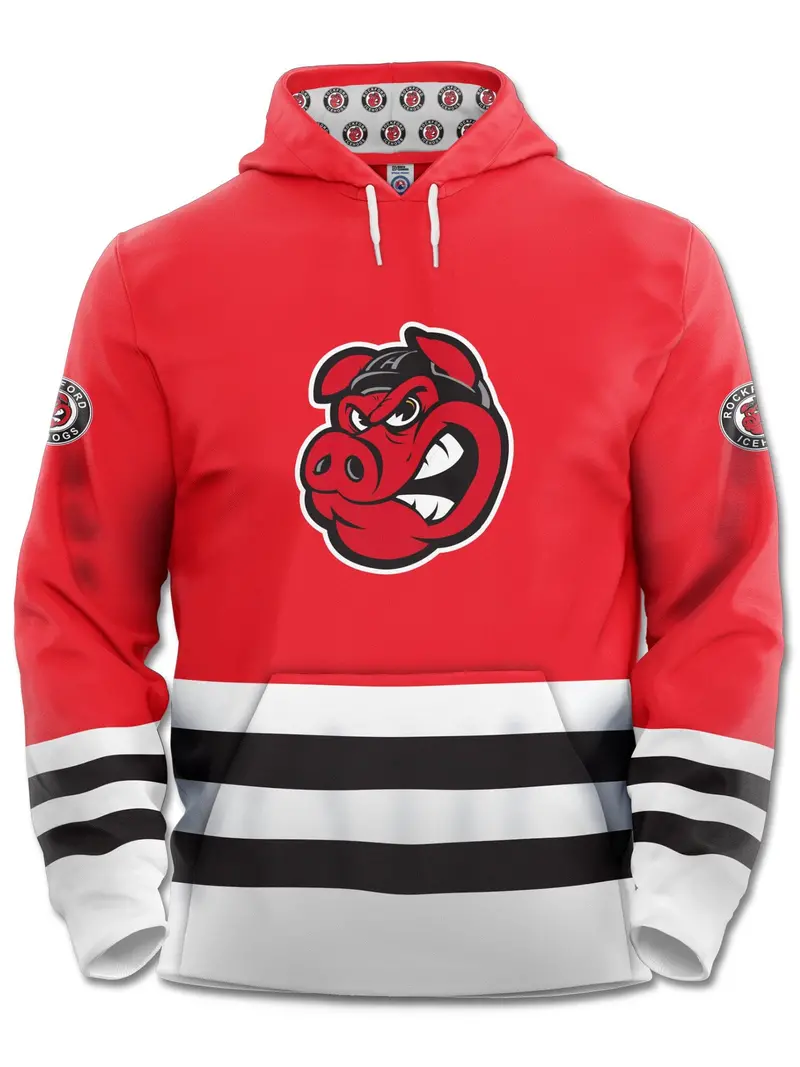 Rockford IceHogs Team Hoodie – AHL Fan Wear Sweatshirt