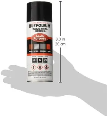 Rust-Oleum 1679830V Gloss Black Industrial Spray Paint