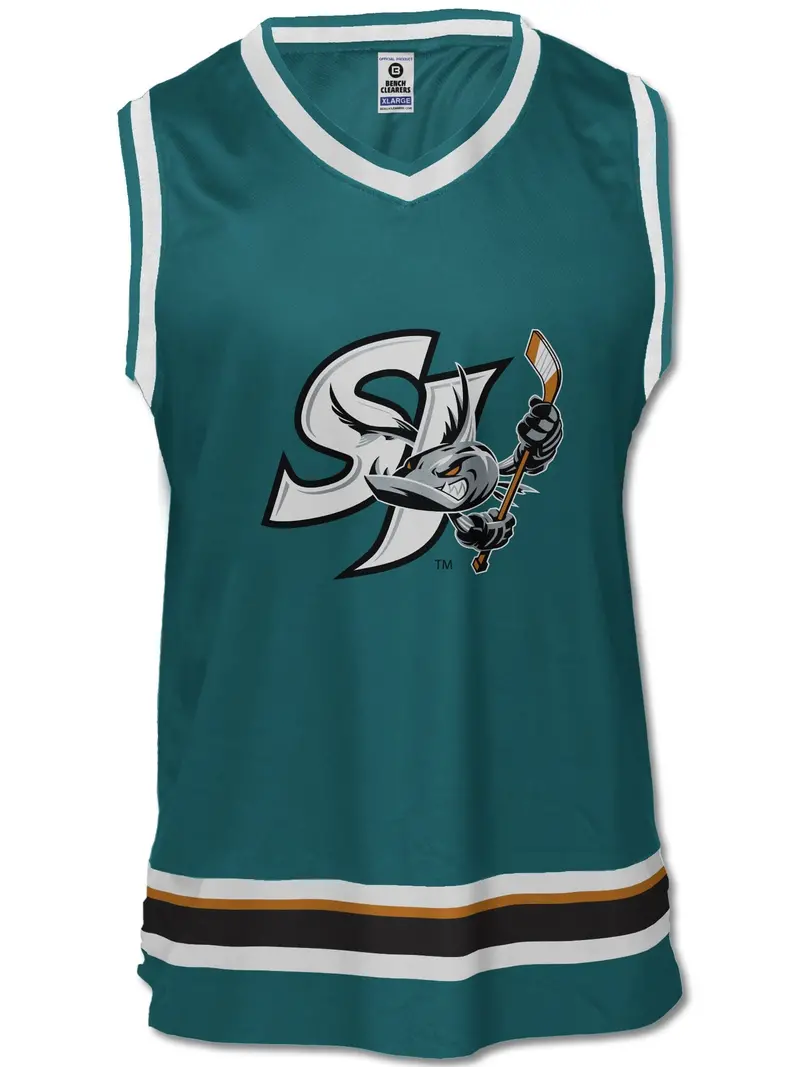 San Jose Barracuda Teal Alternate Tank Top – AHL Hockey Fan Gear