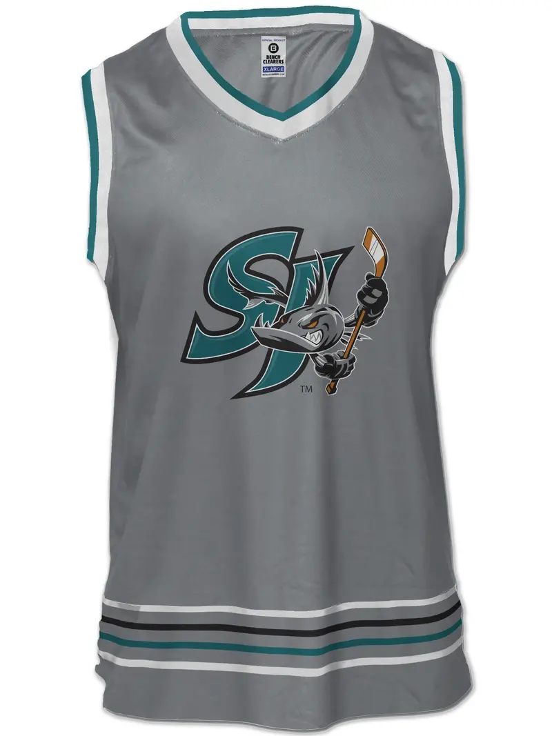 San Jose Barracuda Teal Hockey Tank Top